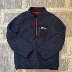 Vineyard Vines Boys Navy Harbor Quarter Zip Fleece